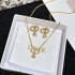 Luxury Christian DIOR Diamond Necklace&Bracelet Set
