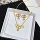 Luxury Christian DIOR Diamond Necklace&Bracelet Set