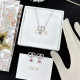 Christian DIOR Diamond Necklace&Bracelet Set