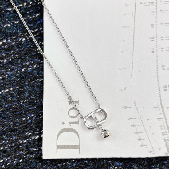 Christian DIOR Diamond Necklace&Bracelet Set