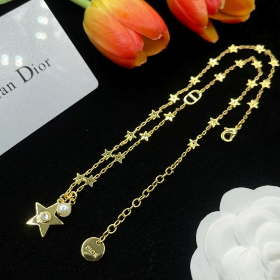Christian DIOR Golden Star Necklace