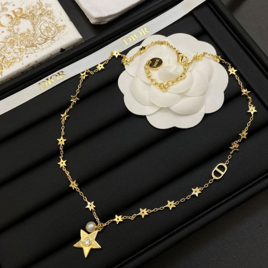 Christian DIOR Golden Star Necklace