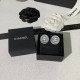 Chanel Resin Glitter CC Earrings