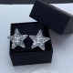 Chanel Resin Glitter Star CC Earrings