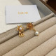 Dior Sunflower Pearl Earrings for woman