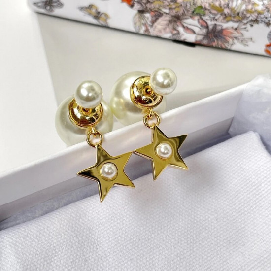 Dior Star  Pearl Earrings