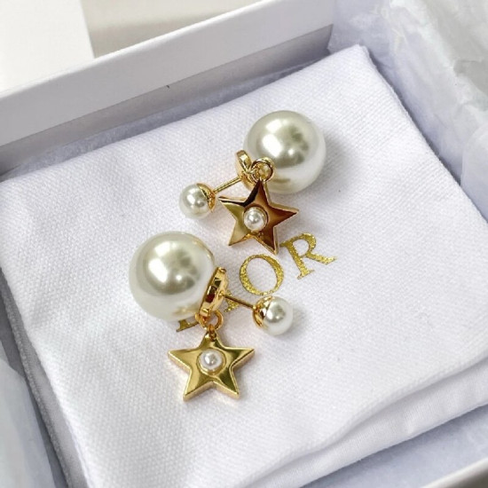 Dior Star  Pearl Earrings